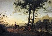 CUYP, Aelbert A Road near a River sdfg oil on canvas